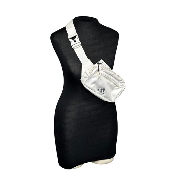 Adidas Alumina Beige Must Have 2 Waist Pack With Adjustable Strap - Picture 1 of 9